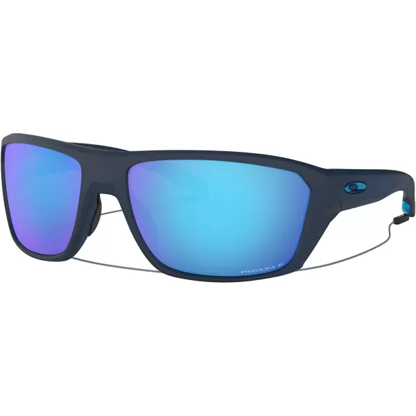 imageOakley Mens OO9416 Split Shot Rectangular SunglassesMatte Translucent BluePrizm Sapphire Iridium Polarized