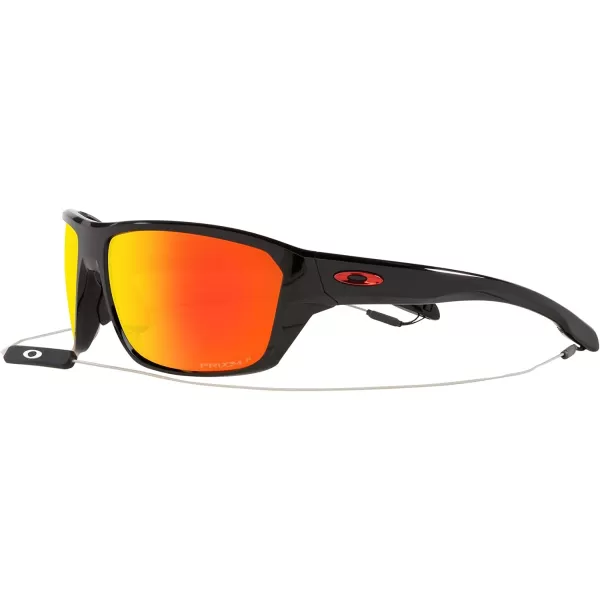 imageOakley Mens OO9416 Split Shot Rectangular SunglassesPolished BlackPrizm Ruby Polarized