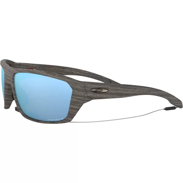 imageOakley Mens OO9416 Split Shot Rectangular SunglassesWoodgrainPrizm Deep Water Polarized
