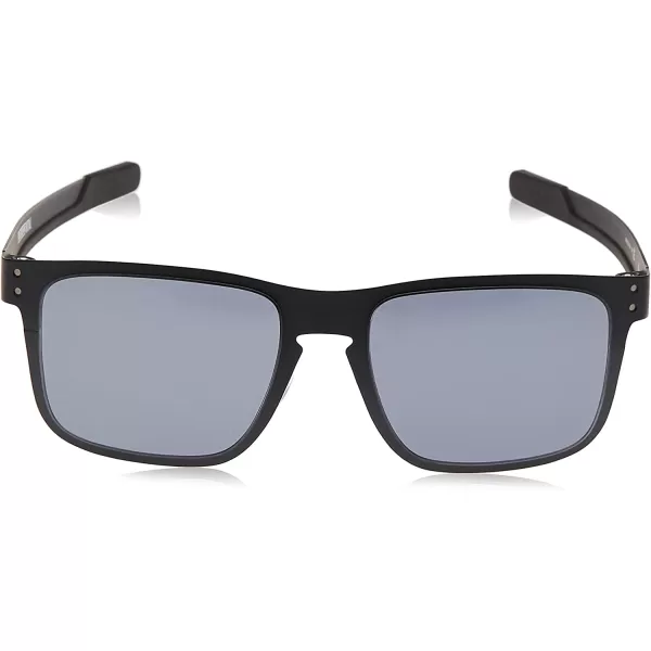 imageOakley Mens Oo4123 Holbrook Metal Square SunglassesMatte BlackGrey