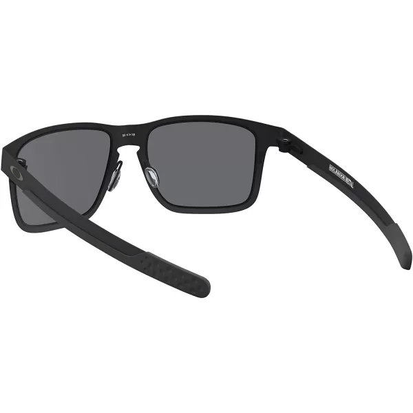 imageOakley Mens Oo4123 Holbrook Metal Square SunglassesMatte BlackGrey
