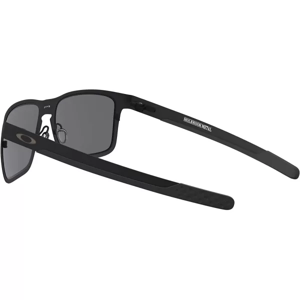 imageOakley Mens Oo4123 Holbrook Metal Square SunglassesMatte BlackGrey