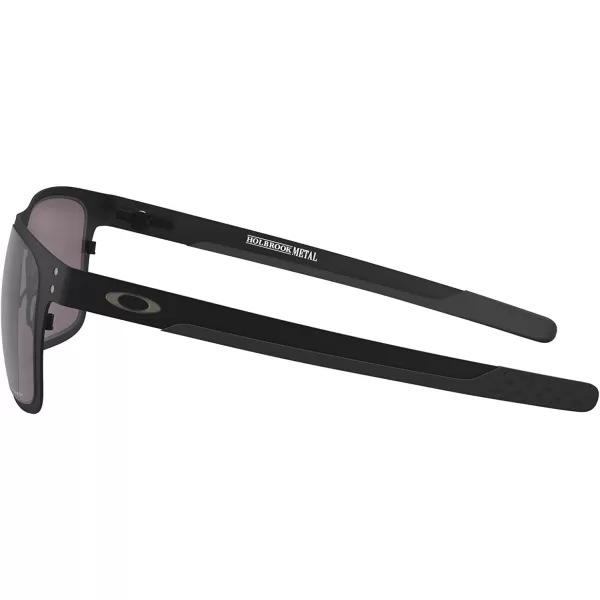 imageOakley Mens Oo4123 Holbrook Metal Square SunglassesMatte BlackPrizm Grey