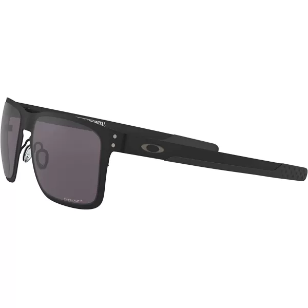 imageOakley Mens Oo4123 Holbrook Metal Square SunglassesMatte BlackPrizm Grey