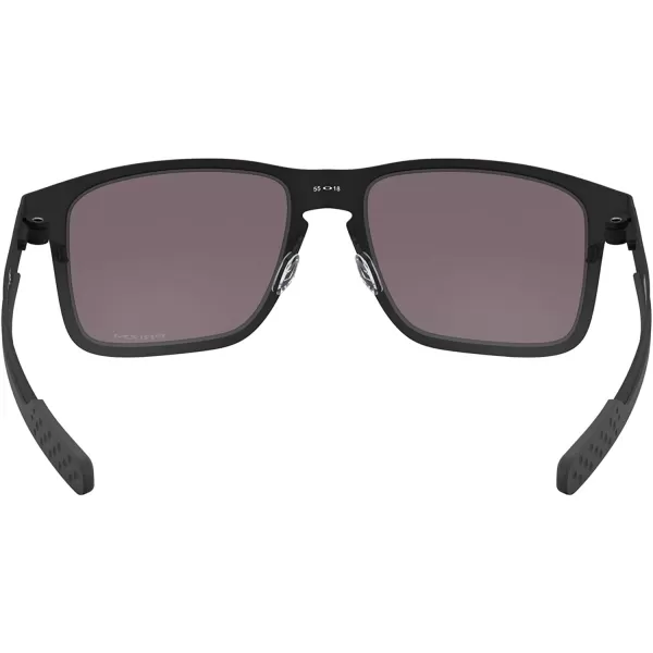 imageOakley Mens Oo4123 Holbrook Metal Square SunglassesMatte BlackPrizm Grey