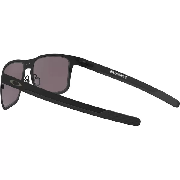 imageOakley Mens Oo4123 Holbrook Metal Square SunglassesMatte BlackPrizm Grey