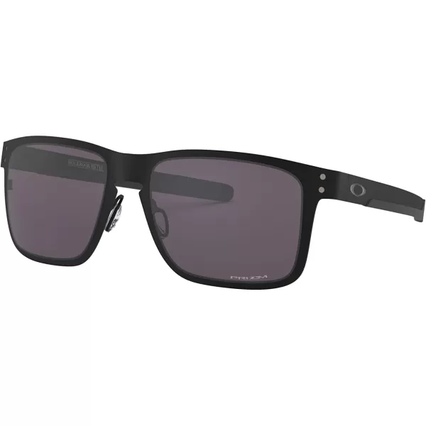 imageOakley Mens Oo4123 Holbrook Metal Square SunglassesMatte BlackPrizm Grey