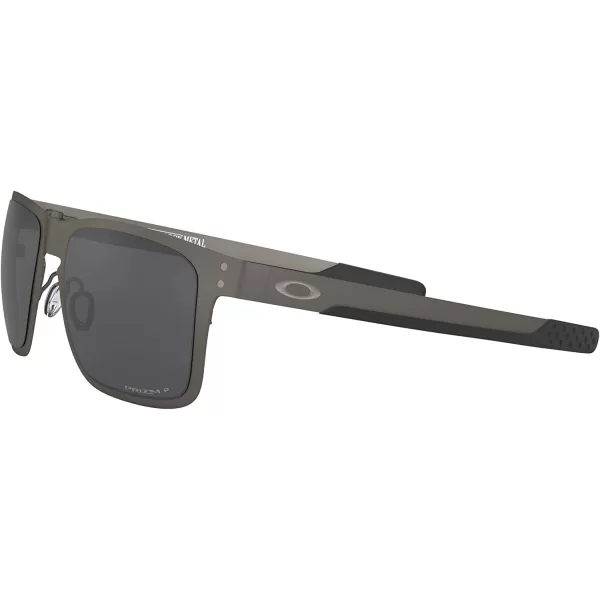 imageOakley Mens Oo4123 Holbrook Metal Square SunglassesMatte GunmetalPrizm Black Polarized