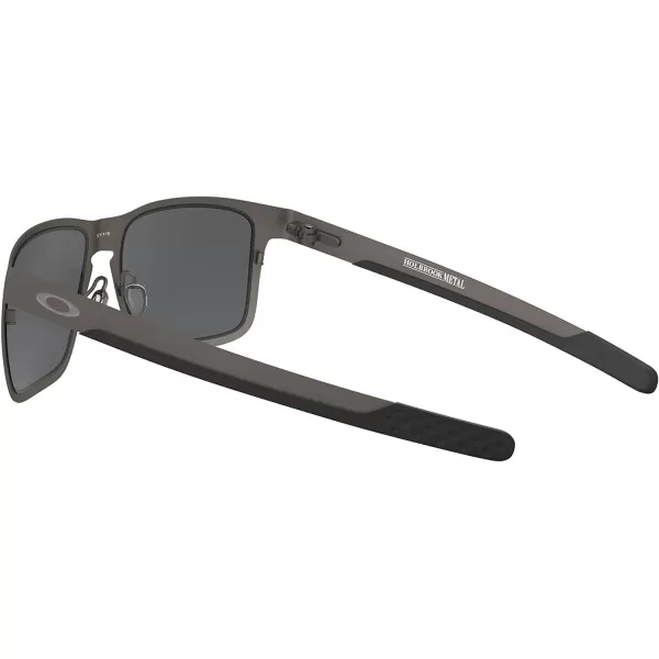 imageOakley Mens Oo4123 Holbrook Metal Square SunglassesMatte GunmetalPrizm Black Polarized