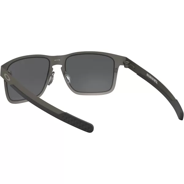 imageOakley Mens Oo4123 Holbrook Metal Square SunglassesMatte GunmetalPrizm Black Polarized