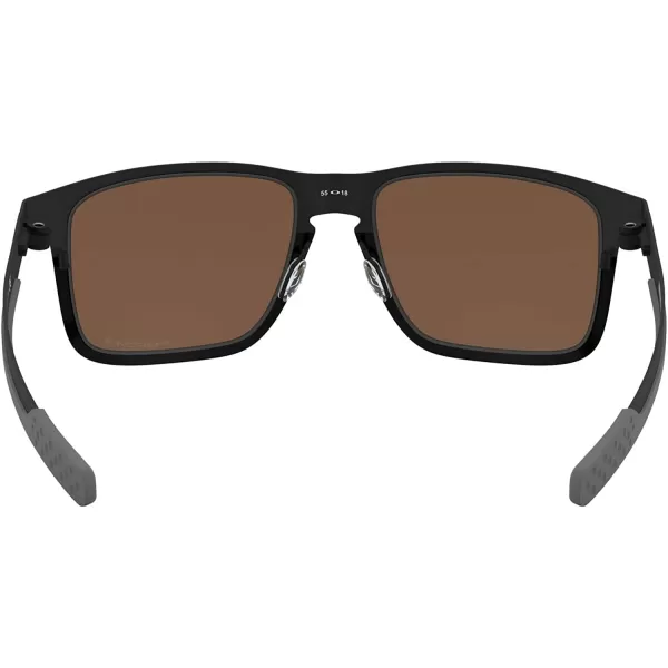 imageOakley Mens Oo4123 Holbrook Metal Square SunglassesPolished BlackPrizm 24k Polarized