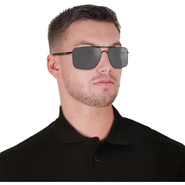imageOakley Mens Oo4124 Gauge 8 Rectangular SunglassesMatte BlackGrey
