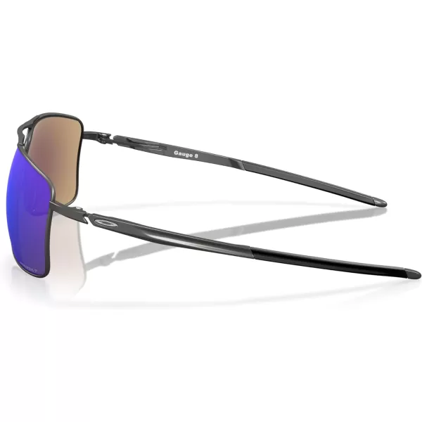 imageOakley Mens Oo4124 Gauge 8 Rectangular SunglassesMatte GunmetalPrizm Sapphire Iridium Polarized