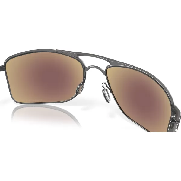 imageOakley Mens Oo4124 Gauge 8 Rectangular SunglassesMatte GunmetalPrizm Sapphire Iridium Polarized