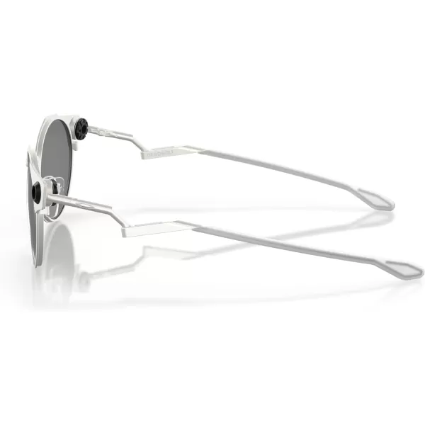 imageOakley Mens Oo6046 Deadbolt Titanium Round SunglassesSatin ChromePrizm Black