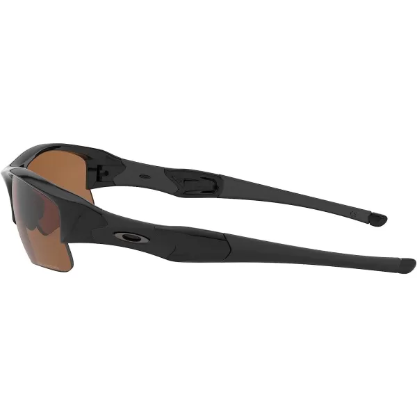 imageOakley Mens Oo9009 Flak Jacket Xlj Rectangular SunglassesPolished BlackBronze Polarized