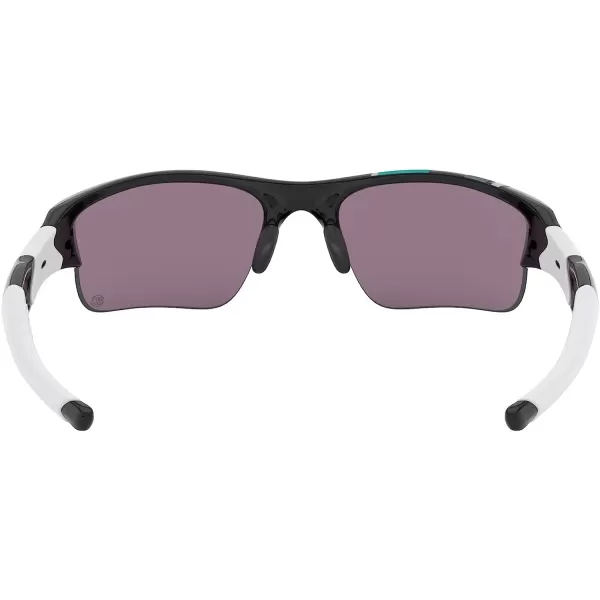 imageOakley Mens Oo9009 Flak Jacket Xlj Rectangular SunglassesPolished BlackJade Iridium