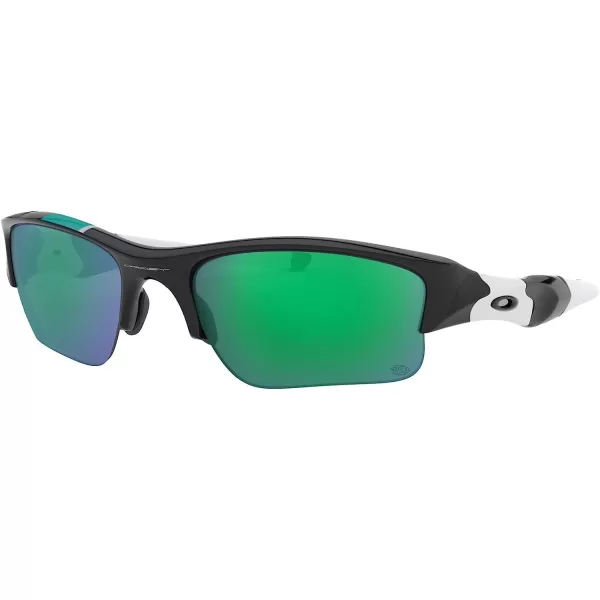 imageOakley Mens Oo9009 Flak Jacket Xlj Rectangular SunglassesPolished BlackJade Iridium