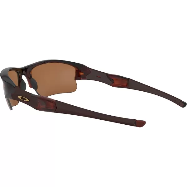 imageOakley Mens Oo9009 Flak Jacket Xlj Rectangular SunglassesPolished RootbeerBronze Polarized