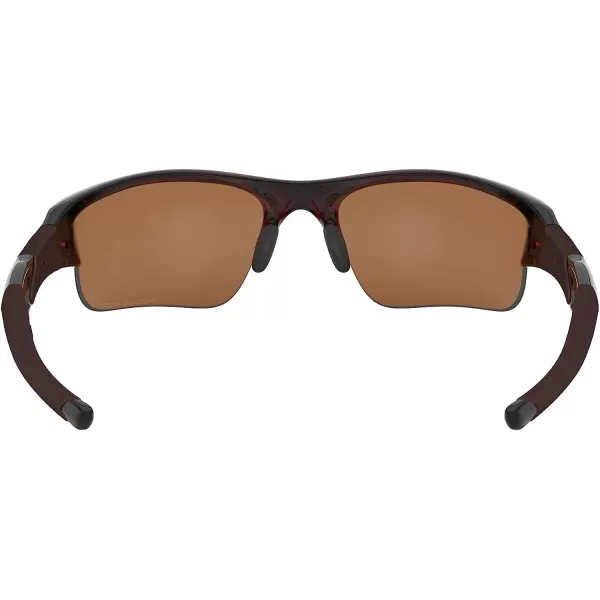 imageOakley Mens Oo9009 Flak Jacket Xlj Rectangular SunglassesPolished RootbeerBronze Polarized