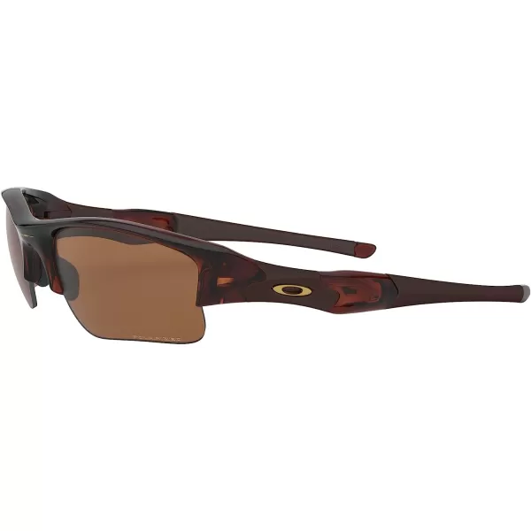 imageOakley Mens Oo9009 Flak Jacket Xlj Rectangular SunglassesPolished RootbeerBronze Polarized