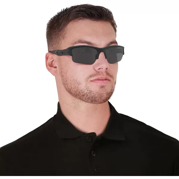 imageOakley Mens Oo9009 Flak Jacket Xlj SunglassesMatte BlackGrey Polarized