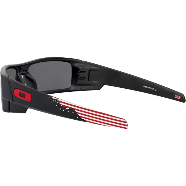 imageOakley Mens Oo9014 Gascan Rectangular SunglassesAmerican Heritage 2020Prizm Black Polarized