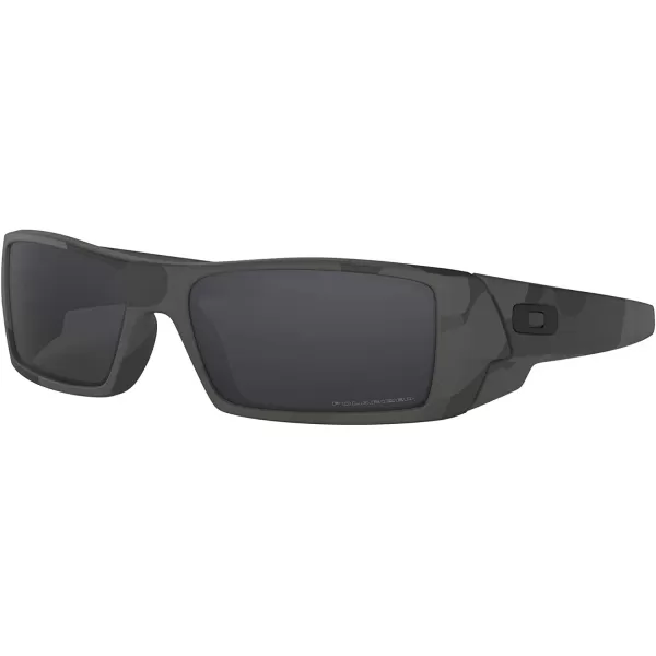 imageOakley Mens Oo9014 Gascan Rectangular SunglassesBlackGrey Polarized