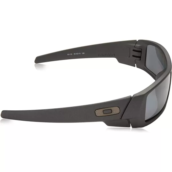 imageOakley Mens Oo9014 Gascan Rectangular SunglassesCerakote CobaltPolarized Black Iridium