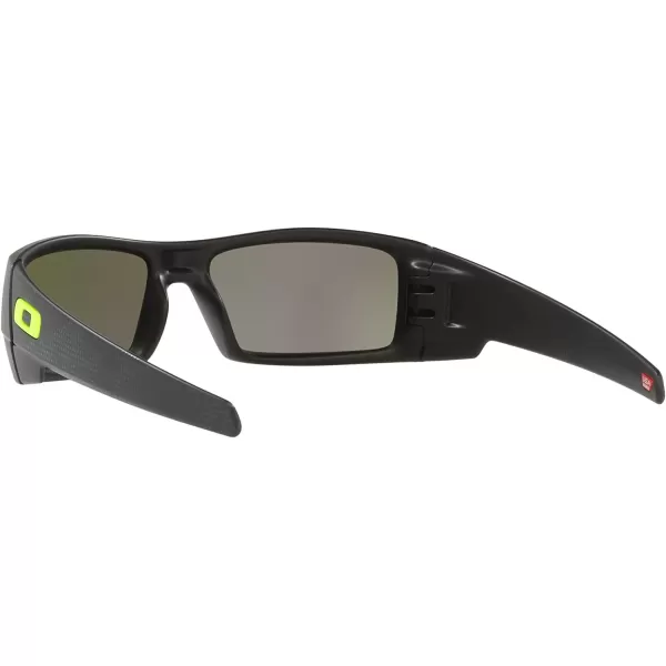 imageOakley Mens Oo9014 Gascan Rectangular SunglassesHi Res Matte BlackPrizm Jade Polarized
