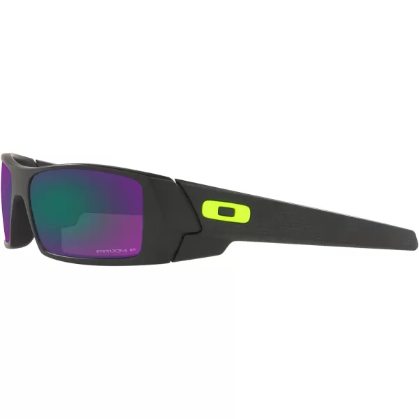 imageOakley Mens Oo9014 Gascan Rectangular SunglassesHi Res Matte BlackPrizm Jade Polarized