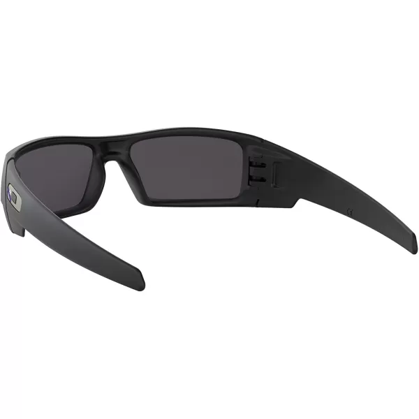 imageOakley Mens Oo9014 Gascan Rectangular SunglassesMatte Black BlueBlack Iridium