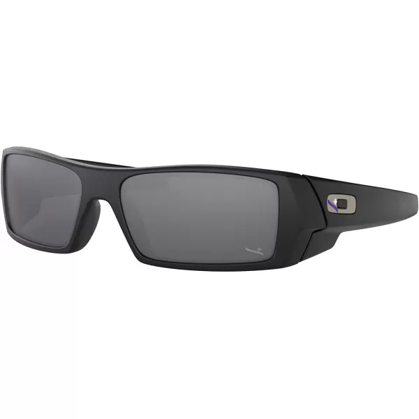 imageOakley Mens Oo9014 Gascan Rectangular SunglassesMatte Black BlueBlack Iridium