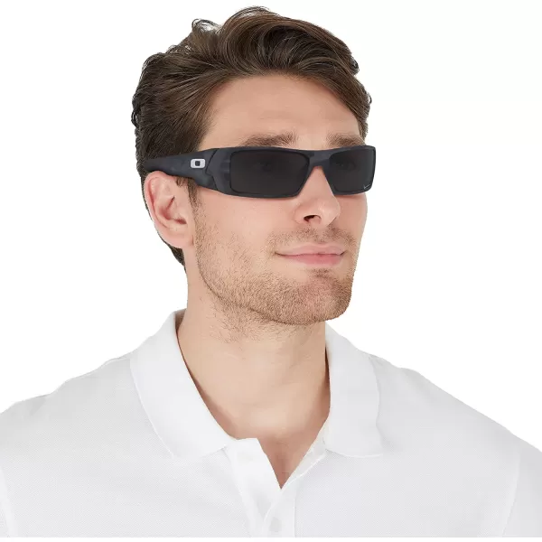 imageOakley Mens Oo9014 Gascan Rectangular SunglassesMatte Black CamoPrizm Black Polarized