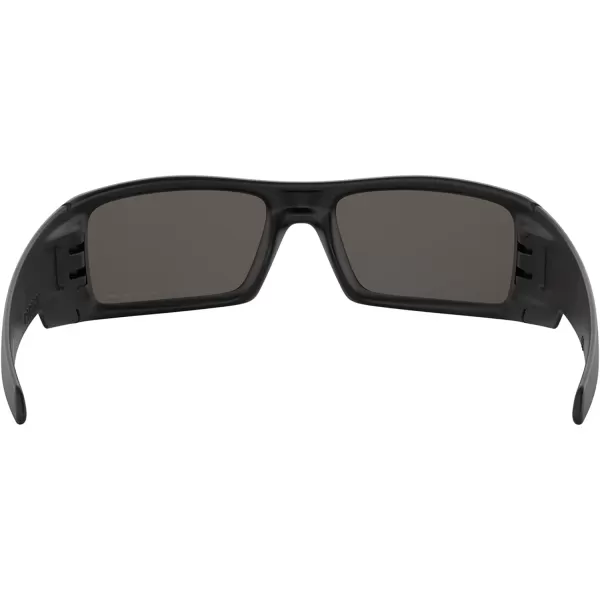imageOakley Mens Oo9014 Gascan Rectangular SunglassesMatte Black Frame Polarized Black Mirror Lens