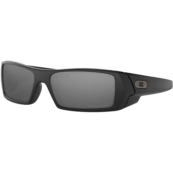 imageOakley Mens Oo9014 Gascan Rectangular SunglassesMatte Black Frame Polarized Black Mirror Lens