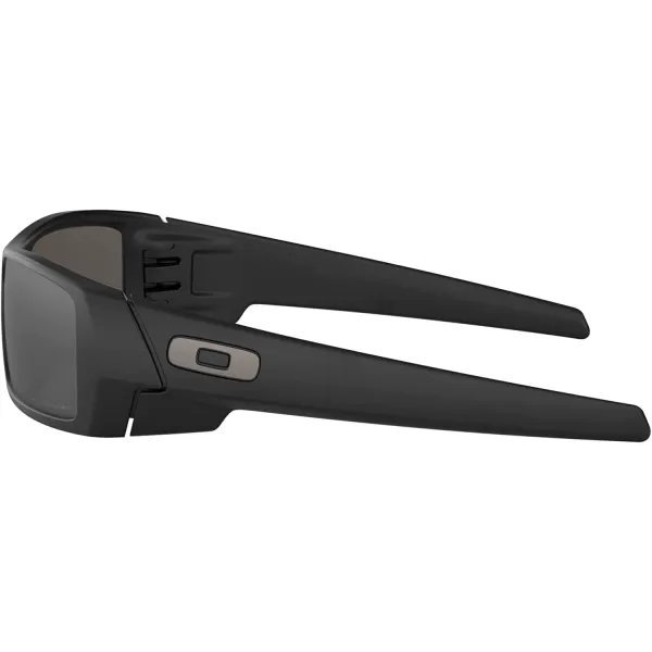 imageOakley Mens Oo9014 Gascan Rectangular SunglassesMatte Black Frame Polarized Black Mirror Lens