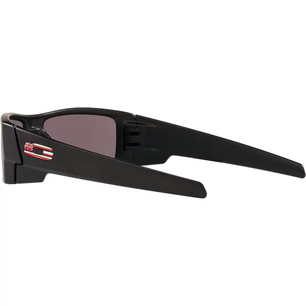 imageOakley Mens Oo9014 Gascan Rectangular SunglassesMatte Black Hawaii IconPrizm Black