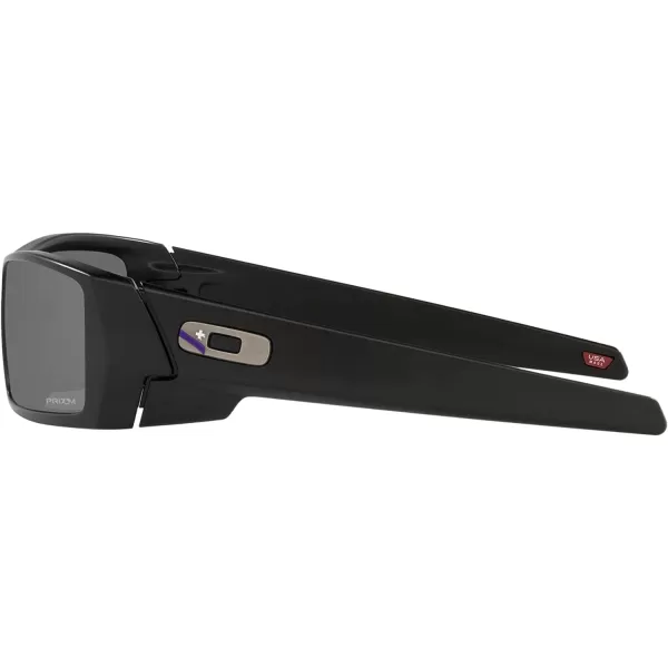 imageOakley Mens Oo9014 Gascan Rectangular SunglassesMatte Black Silver IconPrizm Black