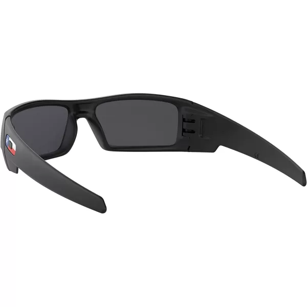 imageOakley Mens Oo9014 Gascan Rectangular SunglassesMatte BlackBlack Iridium