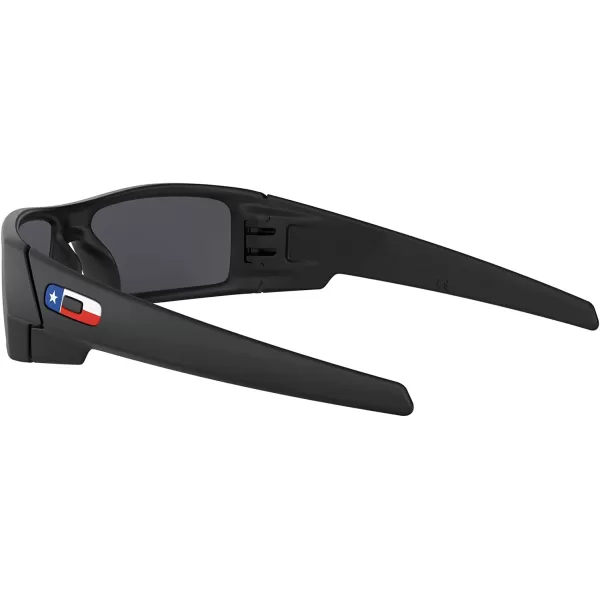 imageOakley Mens Oo9014 Gascan Rectangular SunglassesMatte BlackBlack Iridium