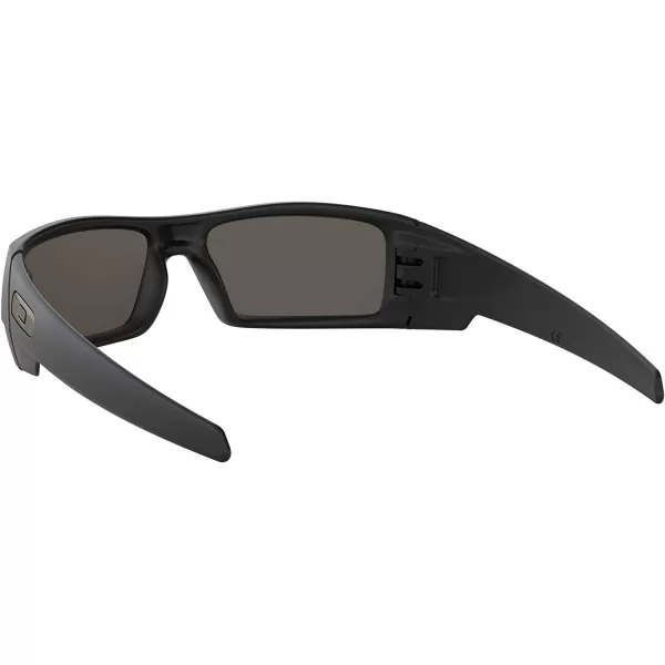 imageOakley Mens Oo9014 Gascan Rectangular SunglassesMatte BlackBlack Iridium Polarized