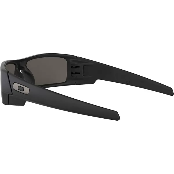imageOakley Mens Oo9014 Gascan Rectangular SunglassesMatte BlackBlack Iridium Polarized