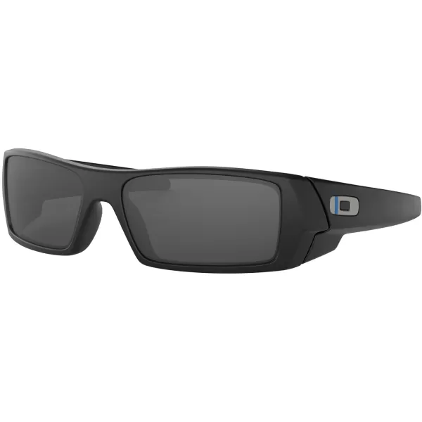 imageOakley Mens Oo9014 Gascan Rectangular SunglassesMatte BlackBlue StripeGrey
