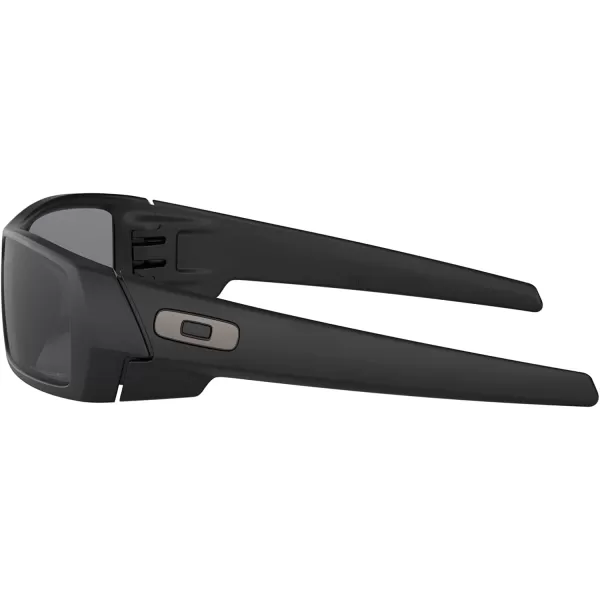 imageOakley Mens Oo9014 Gascan Rectangular SunglassesMatte BlackGrey Polarized