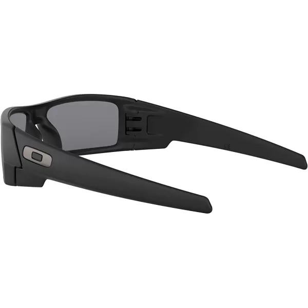 imageOakley Mens Oo9014 Gascan Rectangular SunglassesMatte BlackGrey Polarized