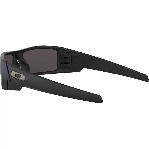 imageOakley Mens Oo9014 Gascan Rectangular SunglassesMatte BlackIce Iridium Polarized