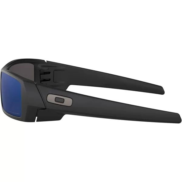 imageOakley Mens Oo9014 Gascan Rectangular SunglassesMatte BlackIce Iridium Polarized