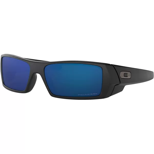 imageOakley Mens Oo9014 Gascan Rectangular SunglassesMatte BlackIce Iridium Polarized