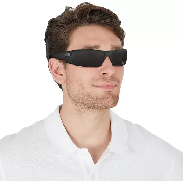 imageOakley Mens Oo9014 Gascan Rectangular SunglassesMatte BlackPrizm Black